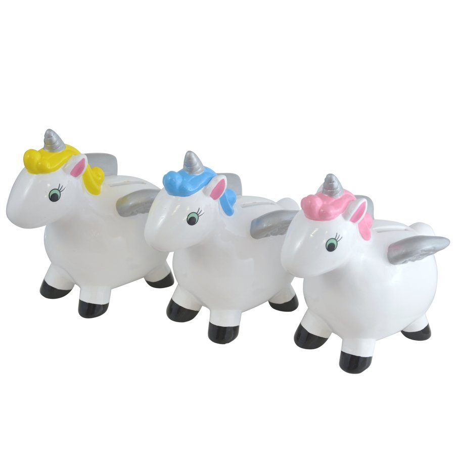 Pușculiță ceramică Unicorn culori diverse