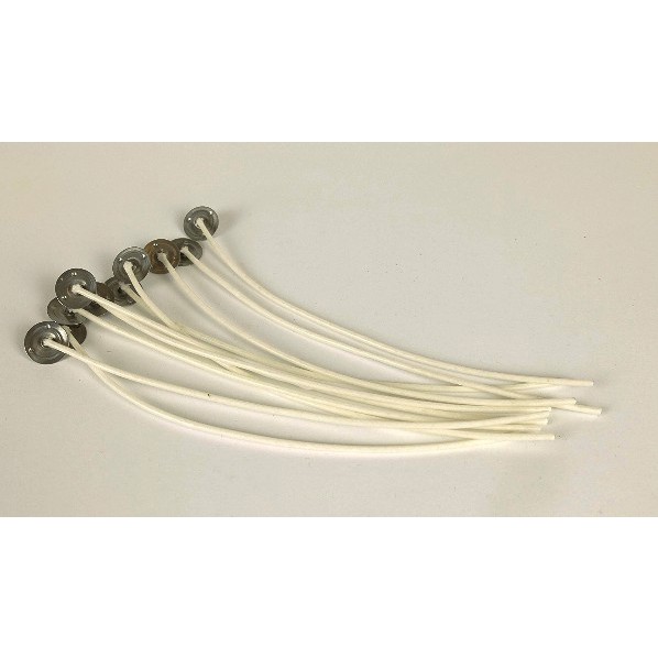 Fitil cu farfurie ceruit pentru lumânări cu gel 5 cm 10 buc