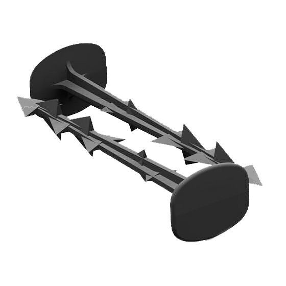 pini pe agrofibră 100 buc 12,5 cm negre megamix.sk