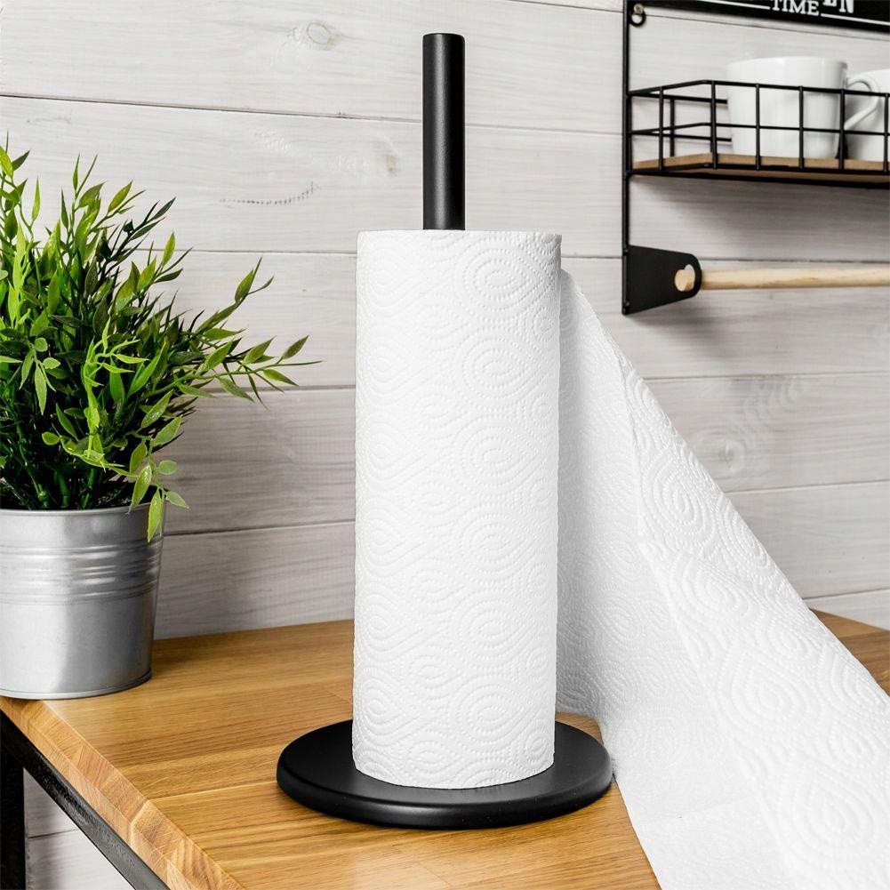 Suport metalic negru pentru șervețele de hârtie 33cm megamix.sk