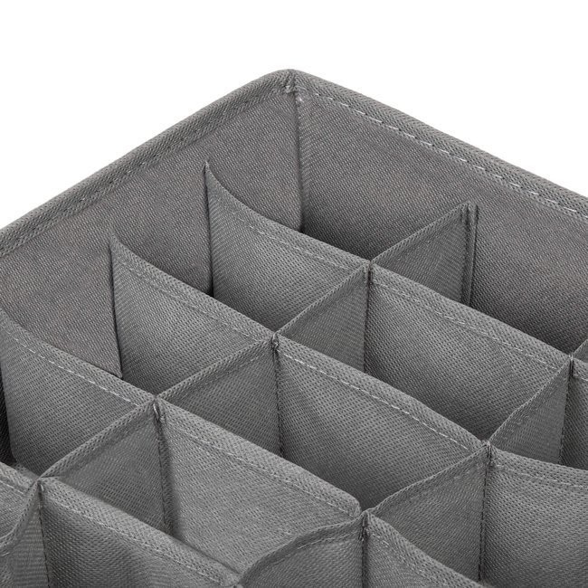 organizator din in pentru sertar cu 24 compartimente de culoare gri megamix.sk