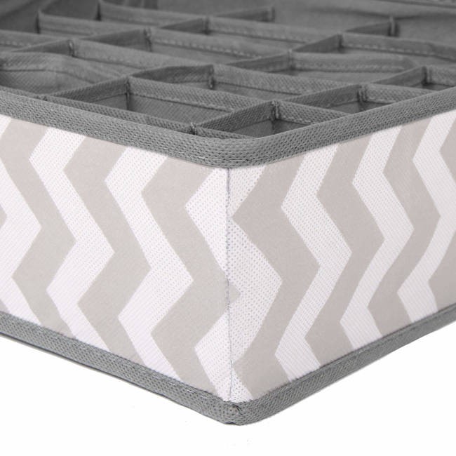 organizator din in pentru sertar cu 24 compartimente de culoare gri megamix.sk