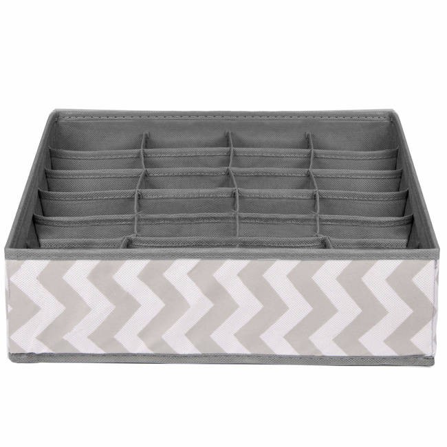 organizator din in pentru sertar cu 24 compartimente de culoare gri megamix.sk