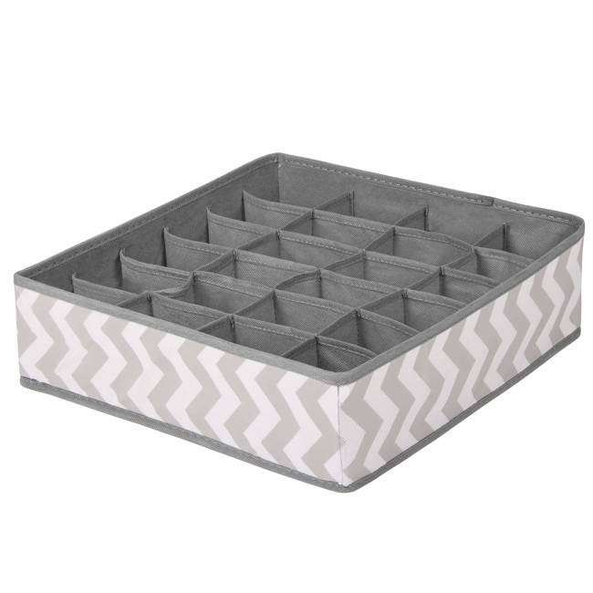 organizator din in pentru sertar cu 24 compartimente de culoare gri megamix.sk
