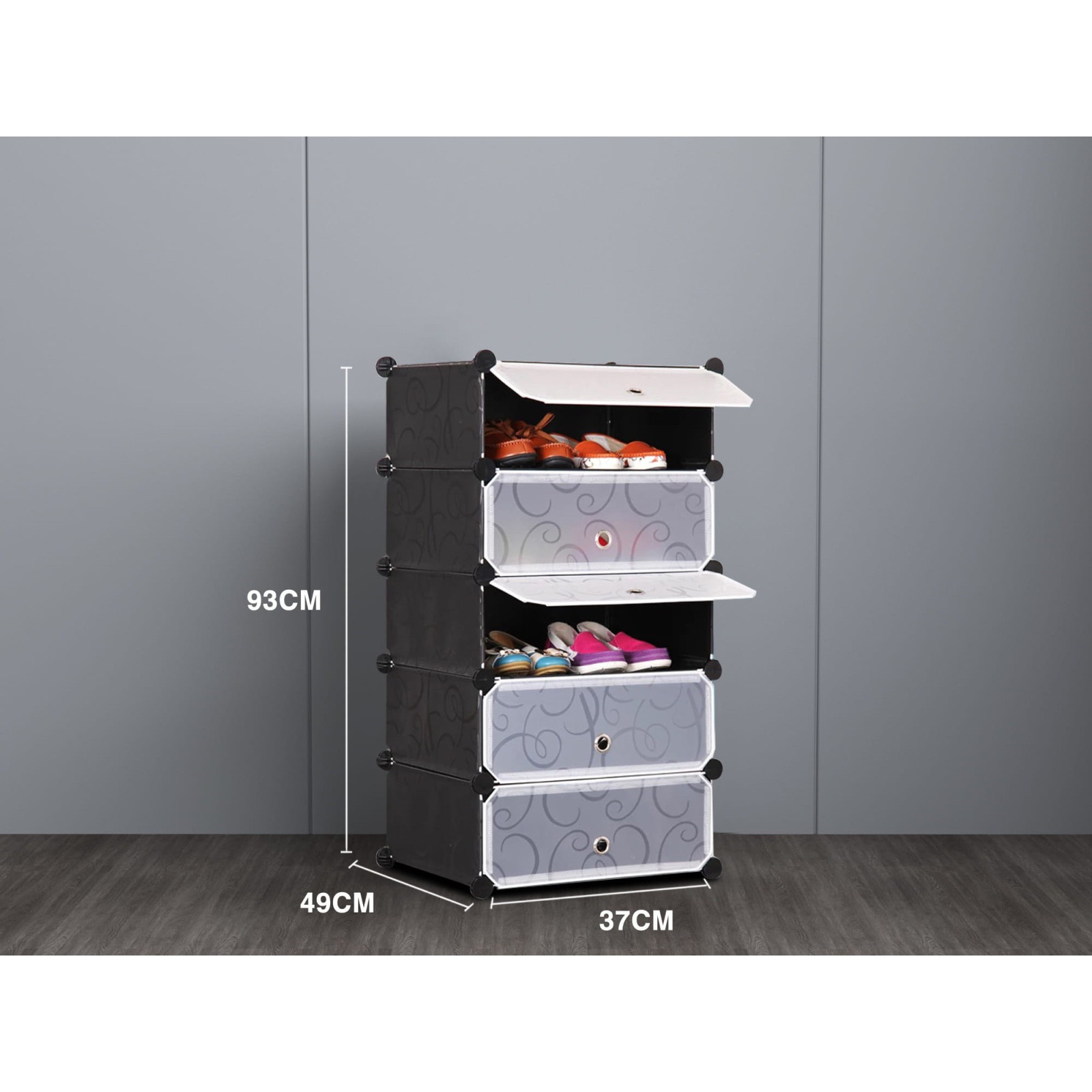 modulară cutie pentru pantofi 5 niveluri megamix.sk