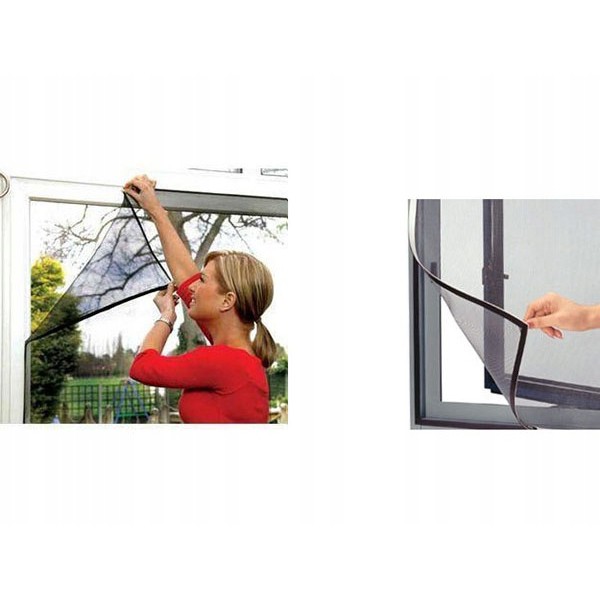 Plasă de ușă cu magnet 210x100cm plasă contra țânțarilor neagră megamix.sk