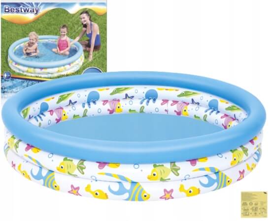 piscină gonflabilă pentru copii rotundă Bestway 122 x 25 cm megamix.sk