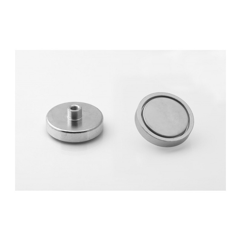 suport magnetic din neodim UM 40x8,5xM6 interior x 15,5 megamix.sk