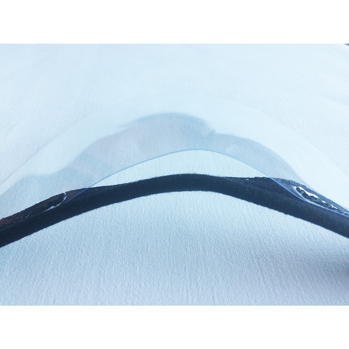 husă de protecție pentru față mască transparentă neagră nas gură 21x12cm universală megamix.sk