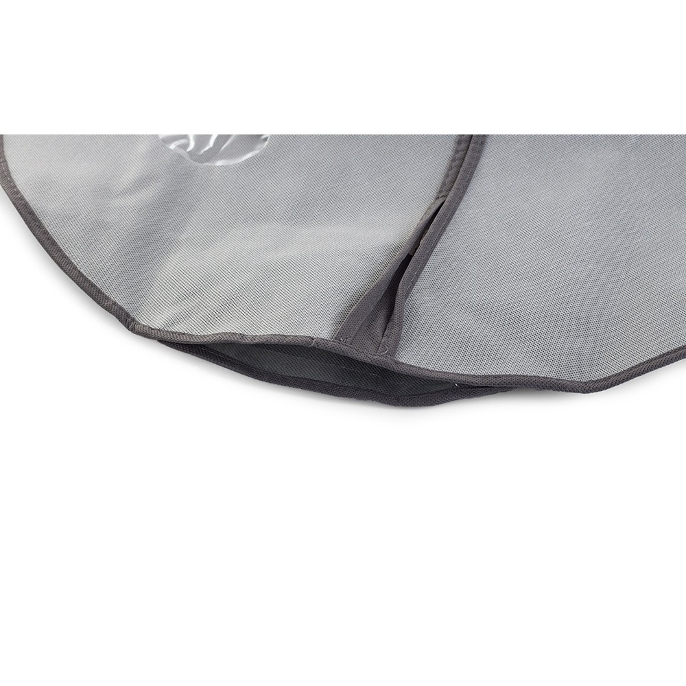 Husă de protecție pentru haine 60x137cm cu fermoar gri megamix.sk