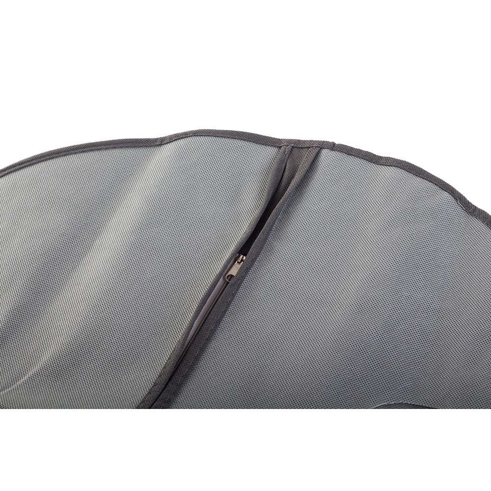 Husă de protecție pentru haine 60x137cm cu fermoar gri megamix.sk