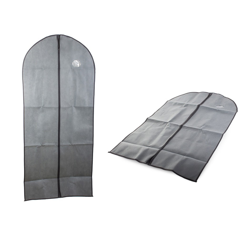 Husă de protecție pentru haine 60x137cm cu fermoar gri megamix.sk