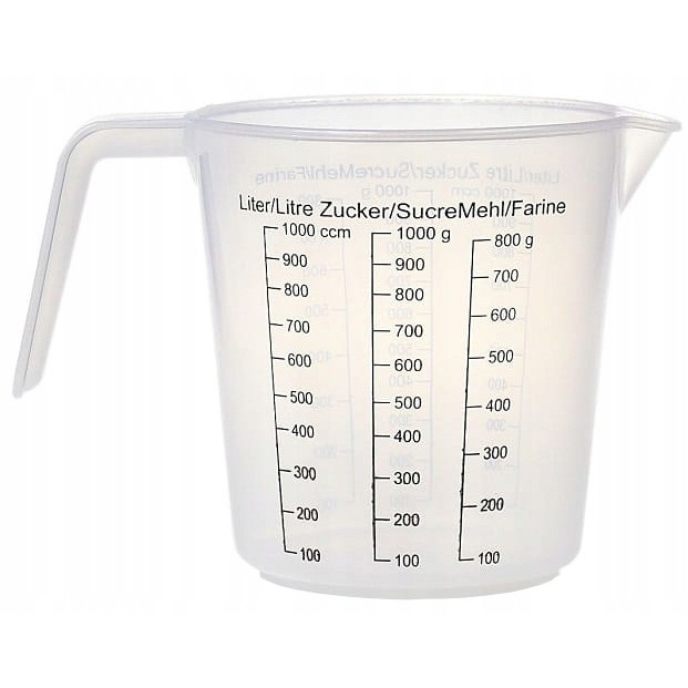 Cana de măsurat pentru bucătărie 1L 13cm megamix.sk