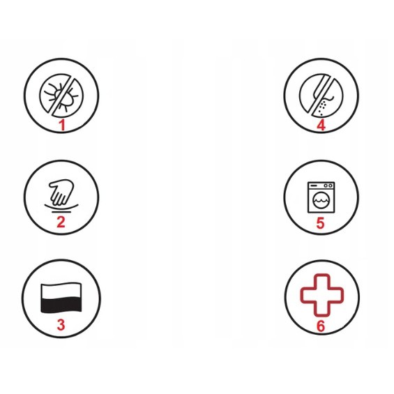 perna ortopedică termoplastică ALOES 40x60cm antialergică albă megamix.sk