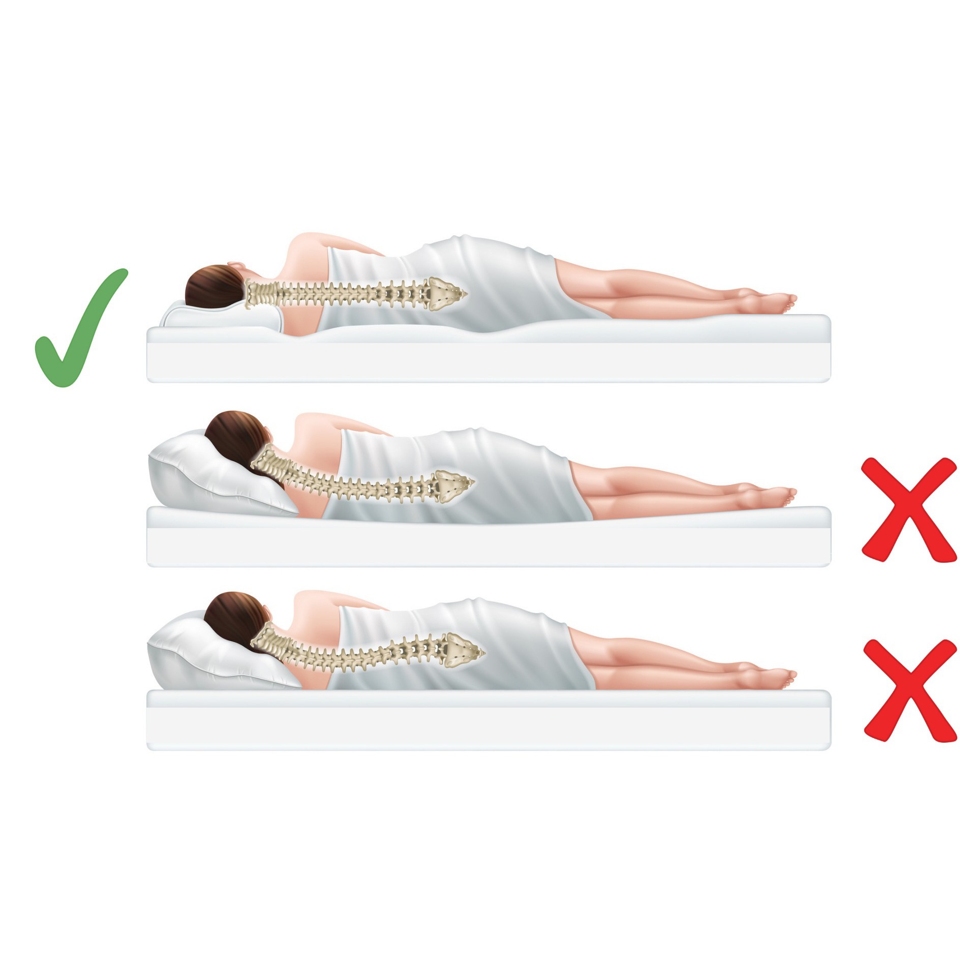 perna ortopedică termoplastică ALOES 40x60cm antialergică albă megamix.sk