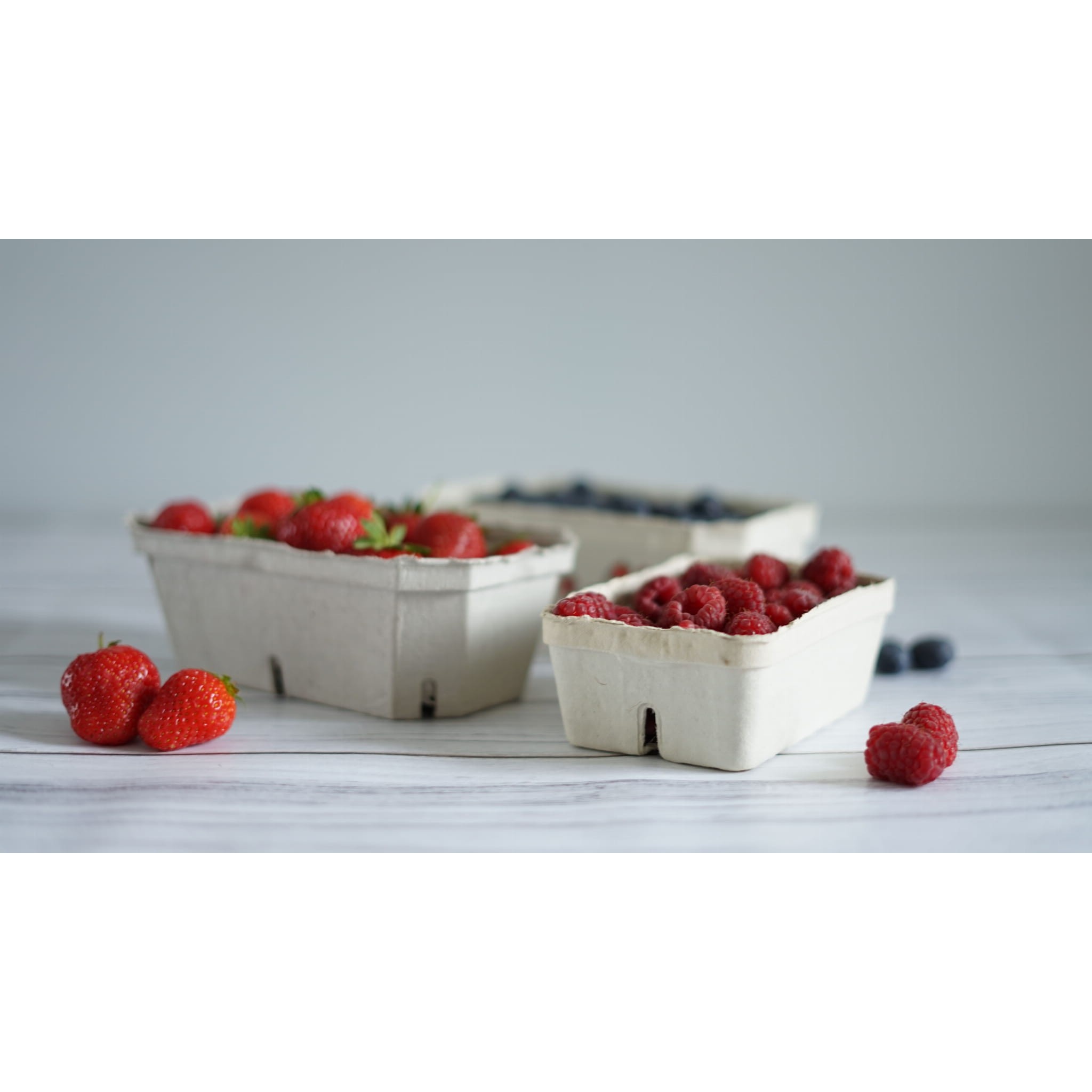 recipient de hârtie pentru fructe 500g 100 bucăți 190x115x65mm megamix.sk