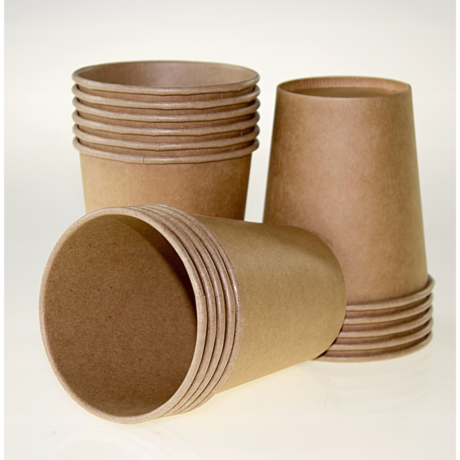 Pahare de hârtie Eco 250ml maro 100 buc 9cm megamix.sk