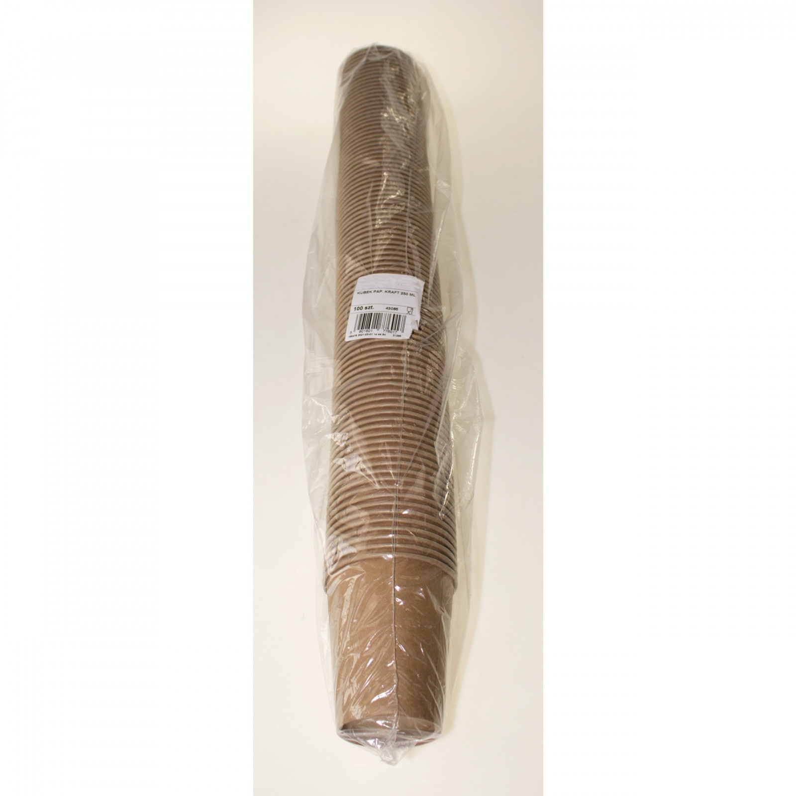 Pahare de hârtie Eco 250ml maro 100 buc 9cm megamix.sk