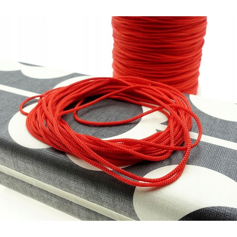 șnur împletit 40m 0.8mm roșu poliester megamix.sk