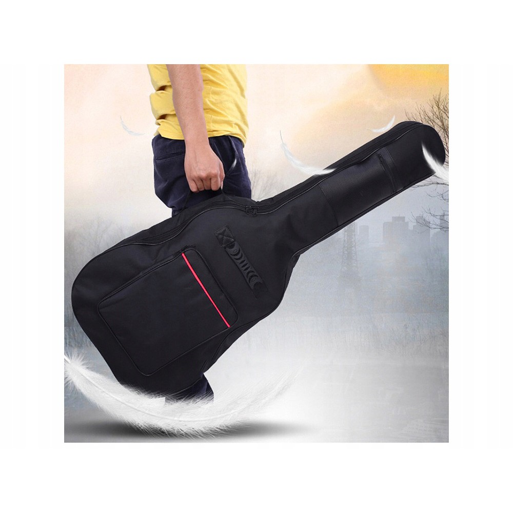Husă pentru chitară poliester 107x42x13cm neagră megamix.sk