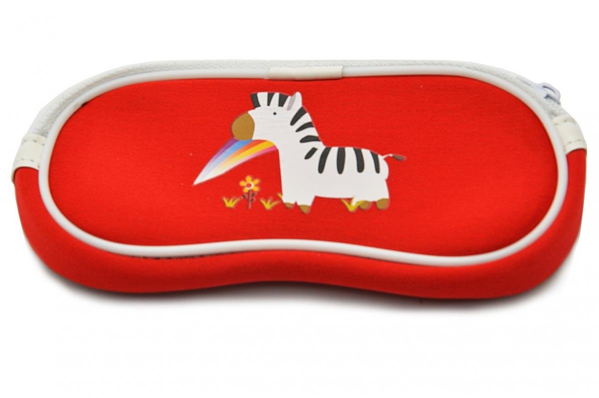 Toc pentru ochelari pentru copii roșu cu zebră SC-10C megamix.sk
