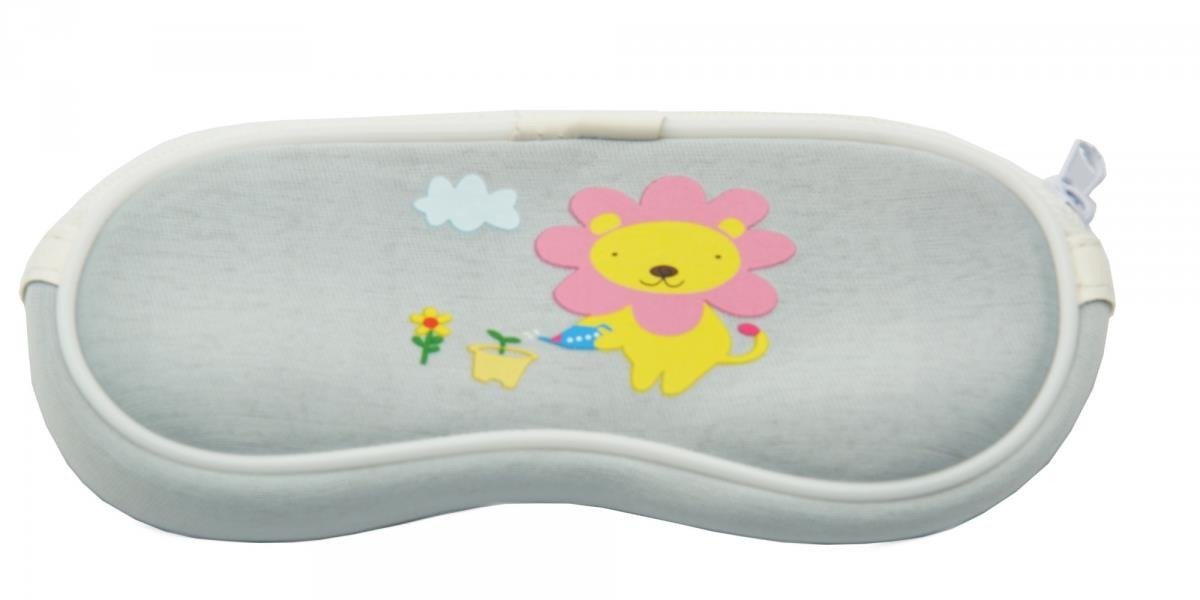 Tocă pentru ochelari pentru copii gri cu leu SC-10B megamix.sk