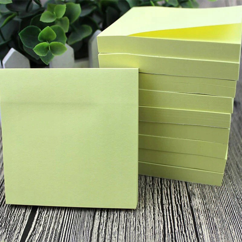 Bloc autoadeziv hârtie galbenă 100 buc 76x76mm megamix.sk