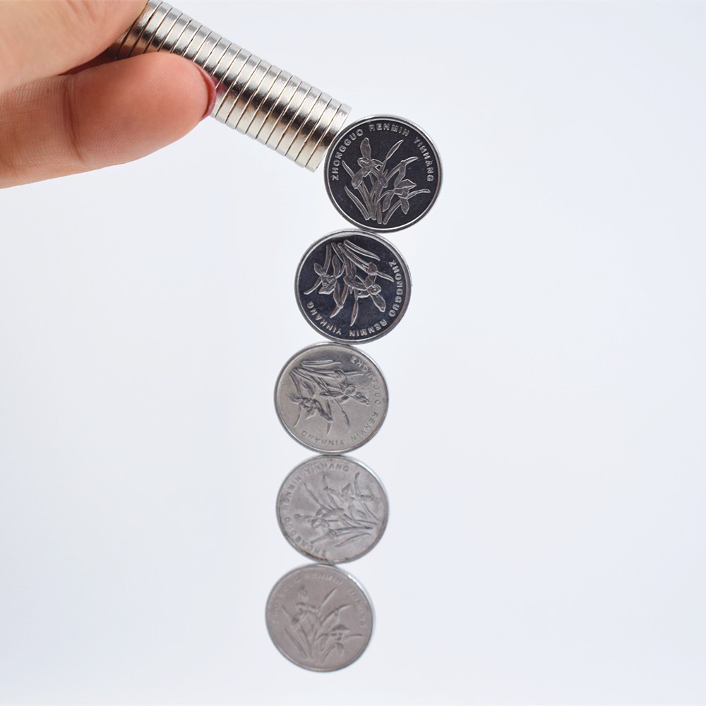Magnet puternic neodim 10buc 10x2mm roți megamix.sk
