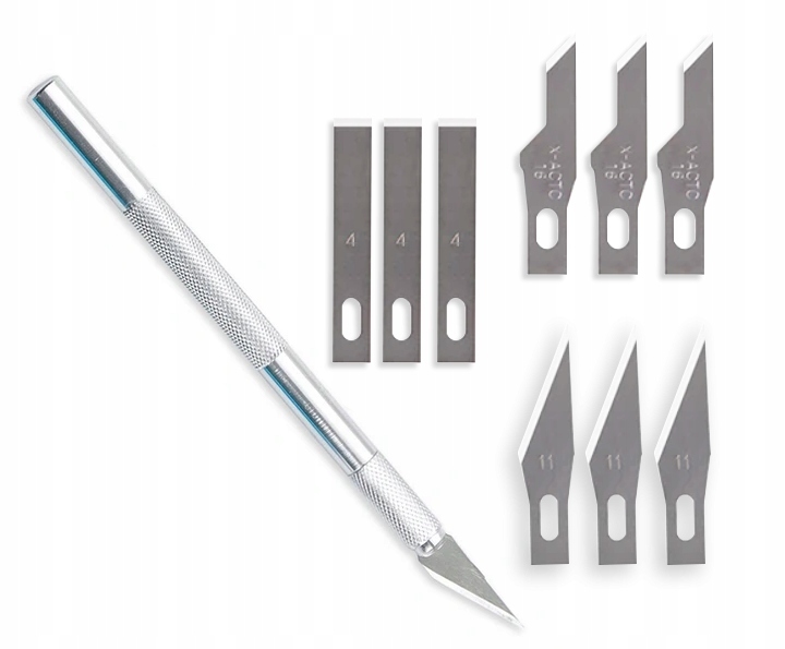 Cuțit scalpel modelare + 9 bucăți lame megamix.sk