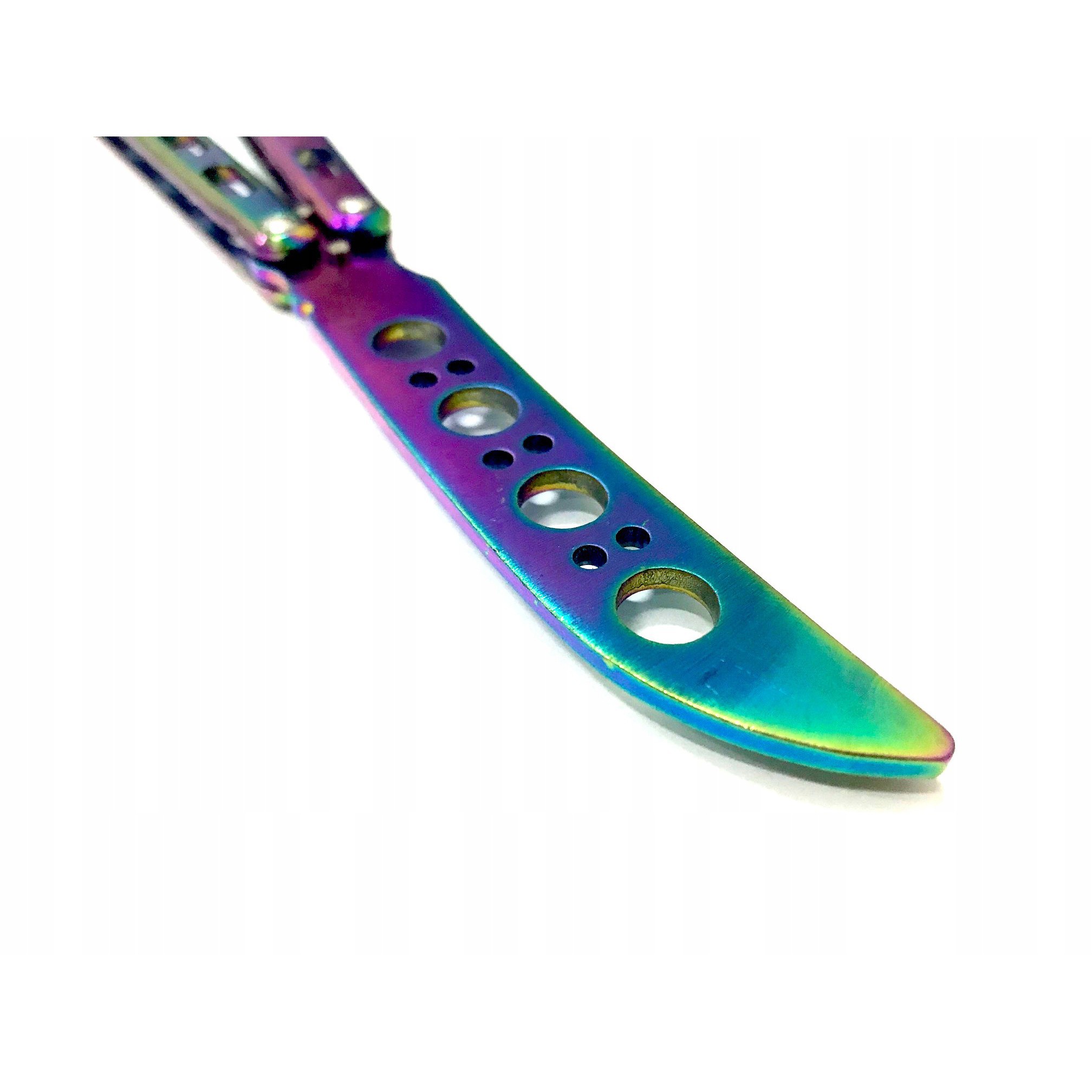 Cuțit pliant fluture butterfly din oțel 23,5x2cm colorat megamix.sk