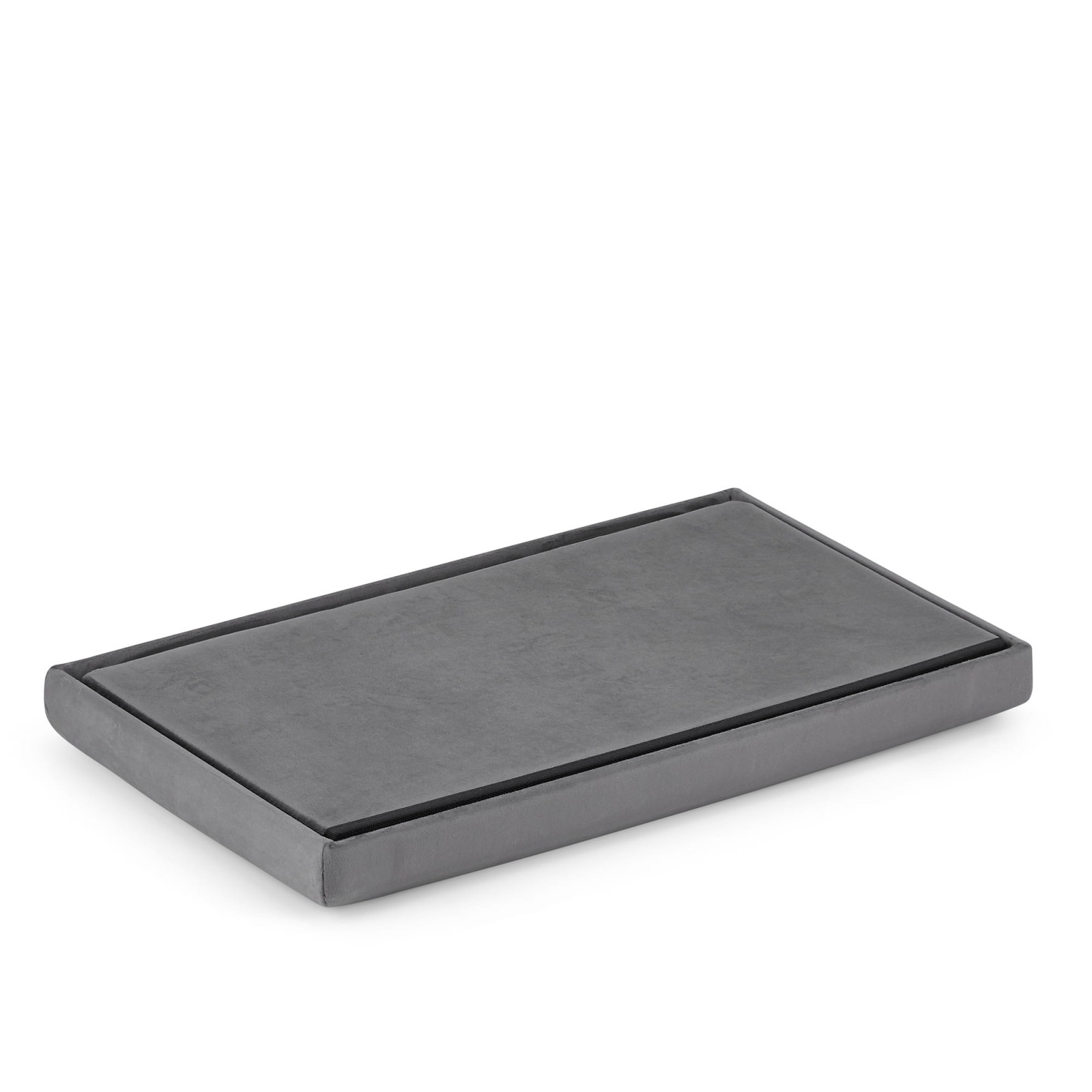 scaun pliabil cu spațiu de depozitare XL 38x61x38cm catifea gri megamix.sk