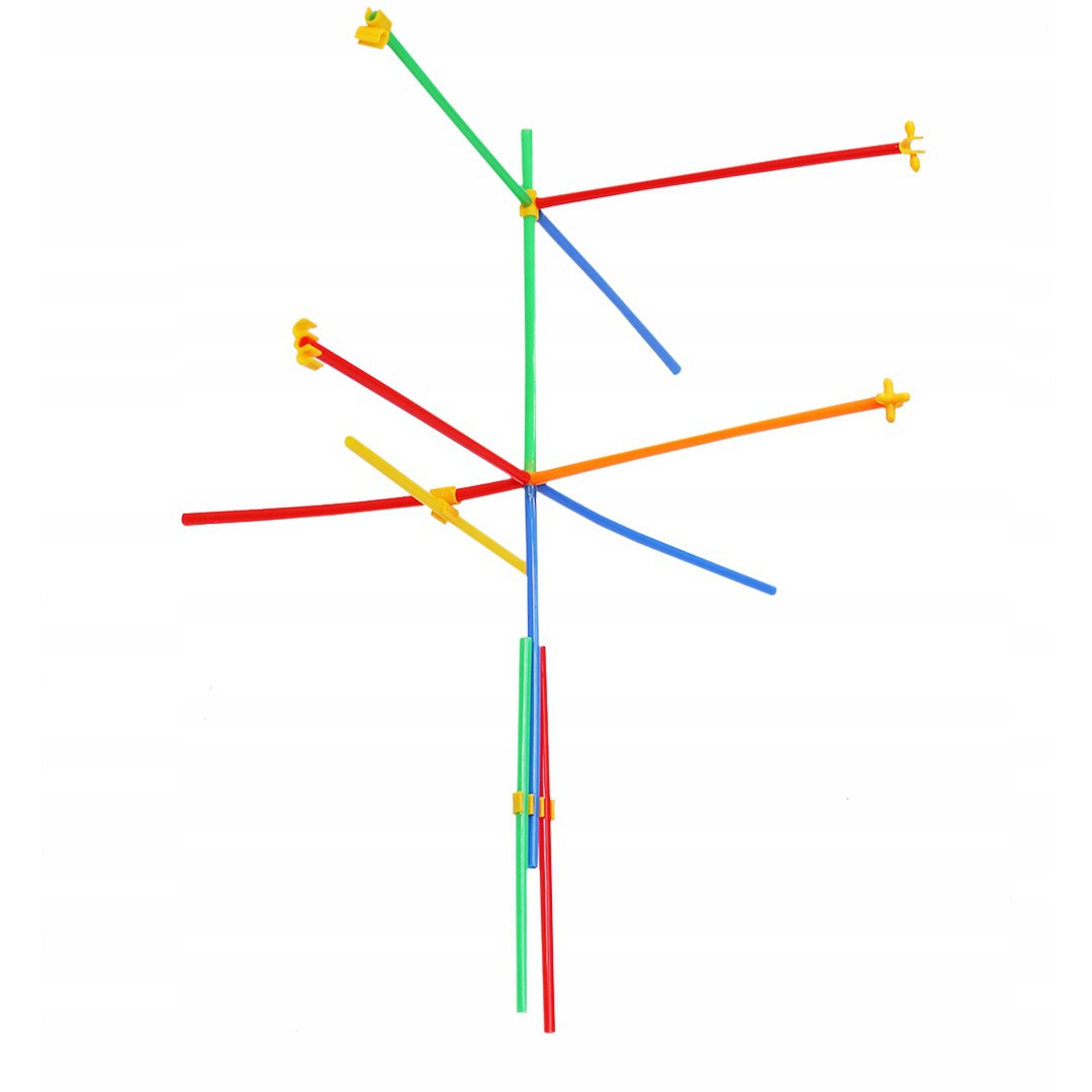 Seturi pentru copii paie conectori 408 buc megamix.sk