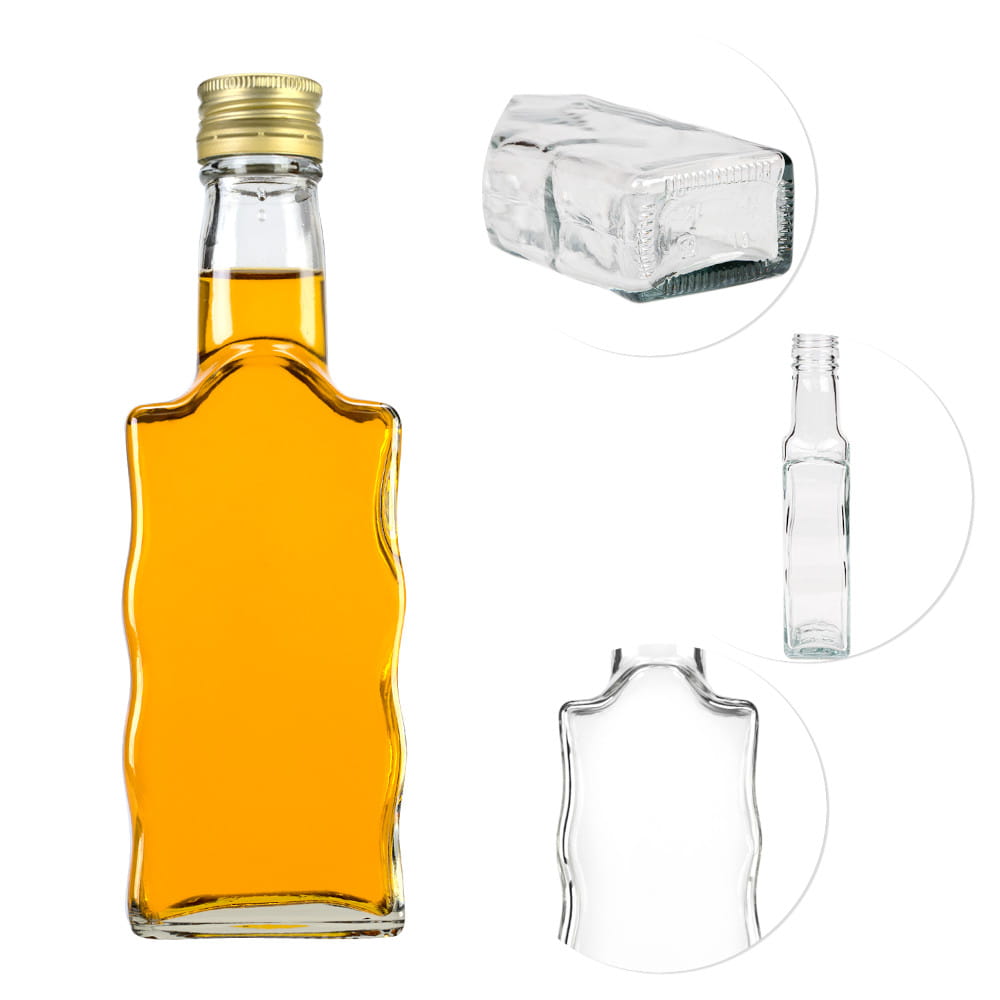 Sticlă de sticlă 200ml 18cm WAVE megamix.sk