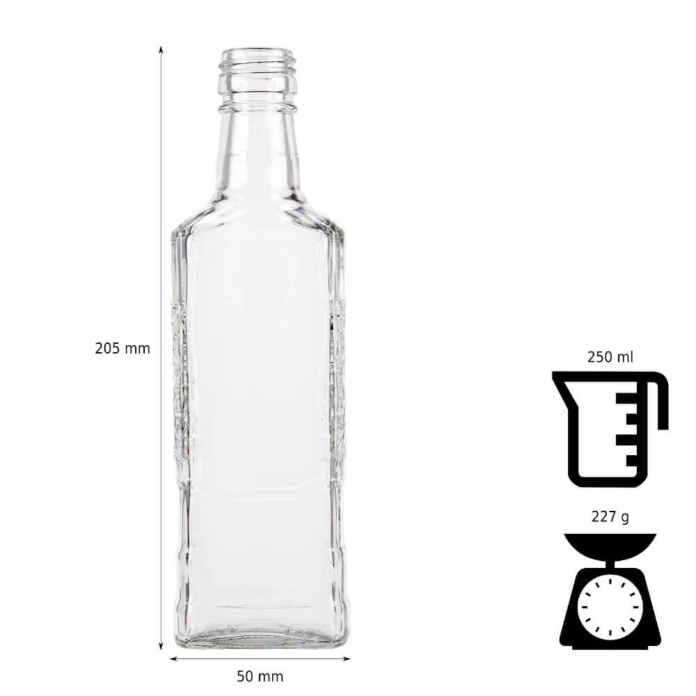 Sticlă de sticlă 250ml 20cm AINA megamix.sk