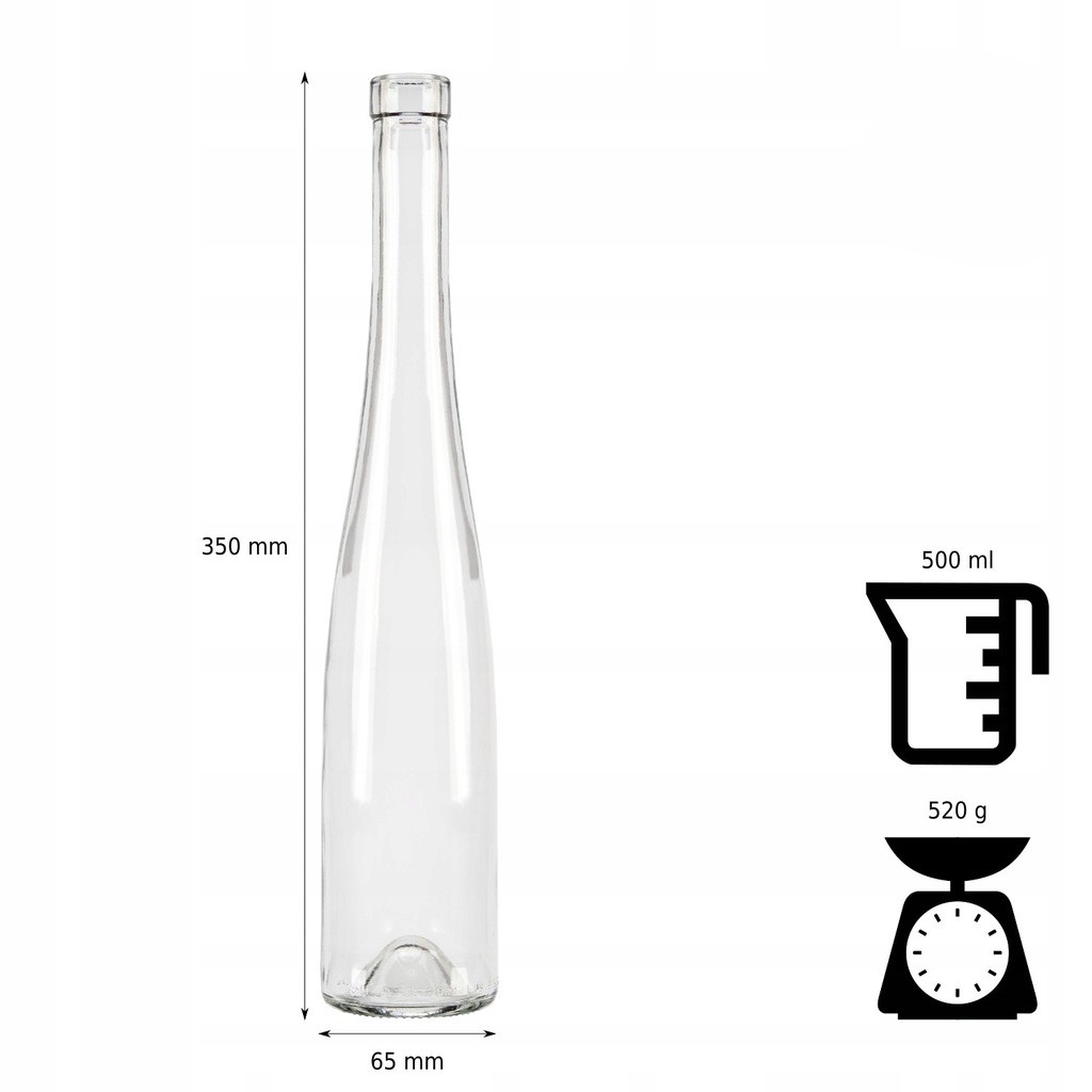 Sticlă de sticlă 500ml 35cm BELVEDERE megamix.sk