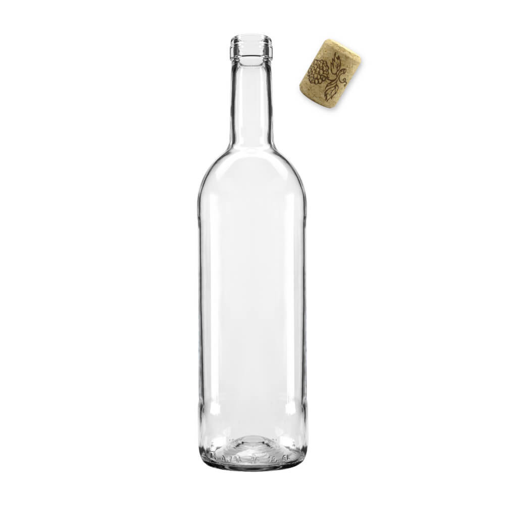 Sticlă de vin 750ml 29cm alb megamix.sk