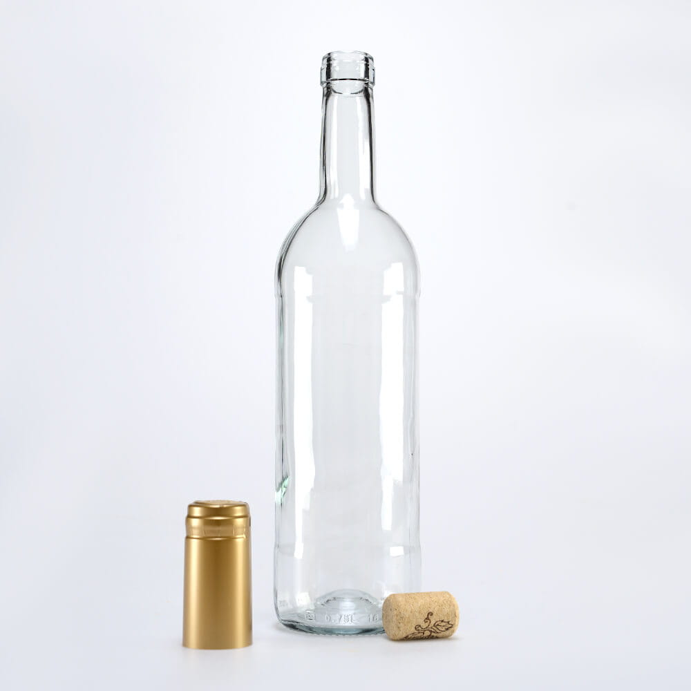 Sticlă de vin 750ml 29cm alb megamix.sk