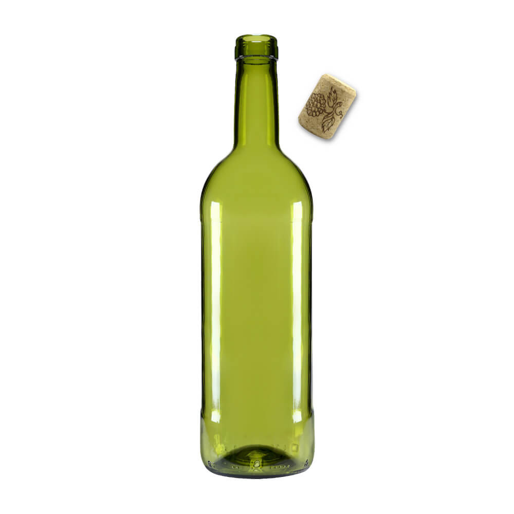 Sticlă de vin 750ml 29cm măslinie megamix.sk