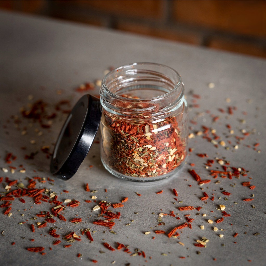 Recipient din sticlă cutie 100ml 5cm cu capac megamix.sk