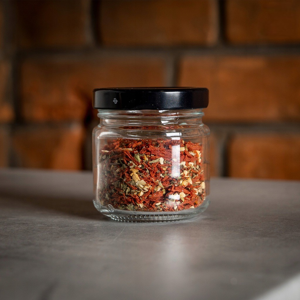 Recipient din sticlă cutie 100ml 5cm cu capac megamix.sk