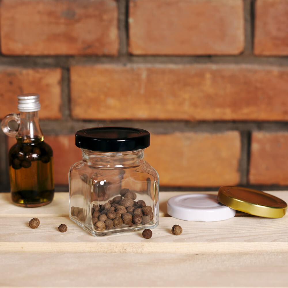 Recipient din sticlă doză 120ml 7cm cu capac megamix.sk