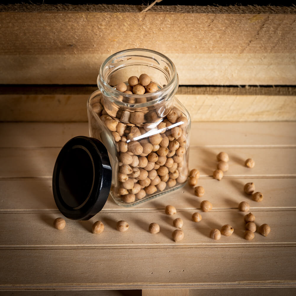 Recipient din sticlă doză 150ml 9cm cu capac megamix.sk