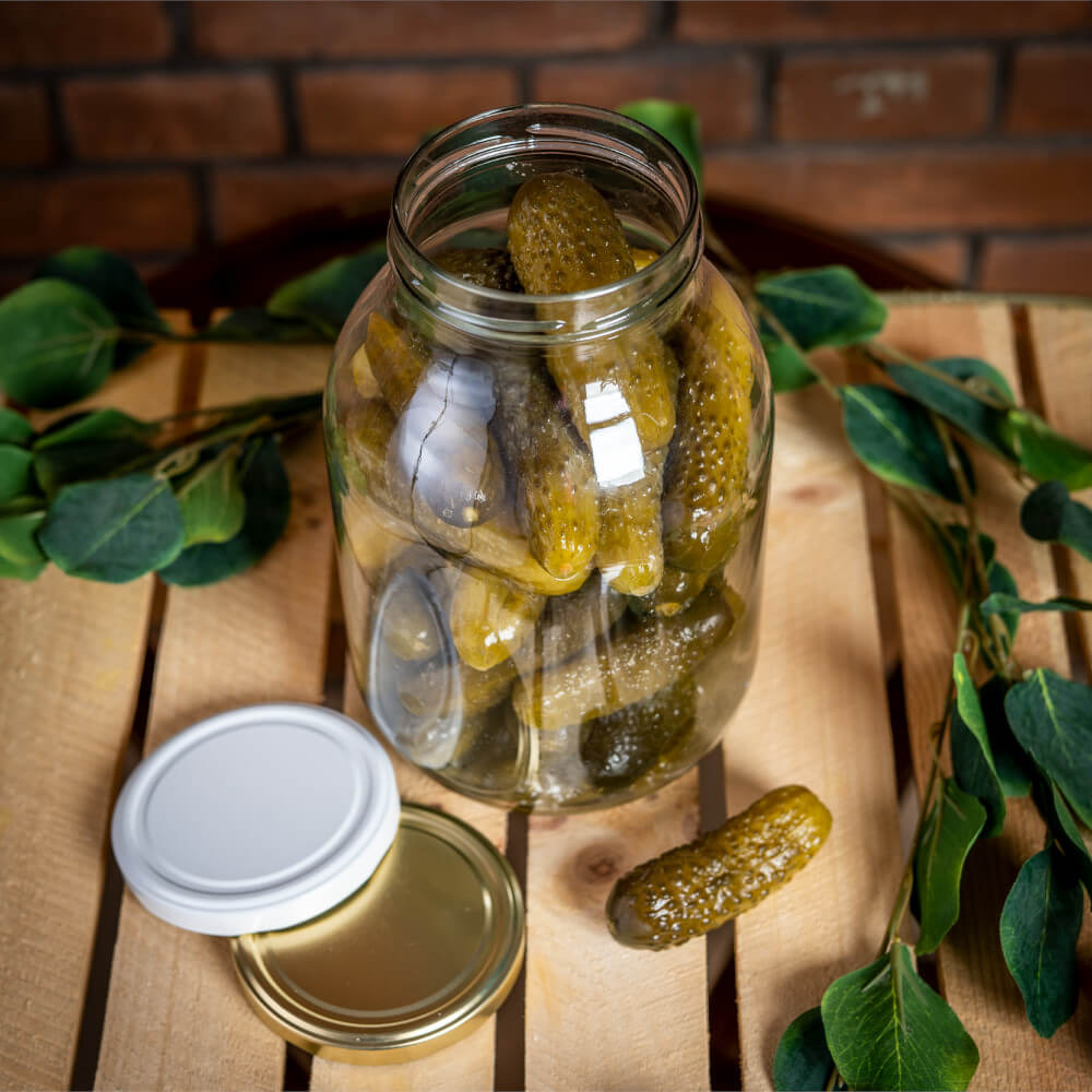 Recipient de sticlă cutie 3000ml 24cm cu capac megamix.sk