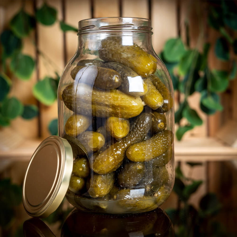 Recipient de sticlă cutie 3000ml 24cm cu capac megamix.sk