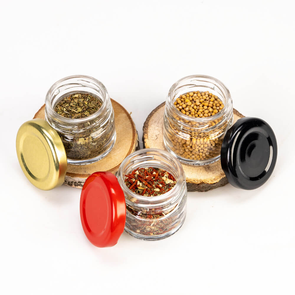 Recipient din sticlă cutie 30ml 4cm cu capac megamix.sk