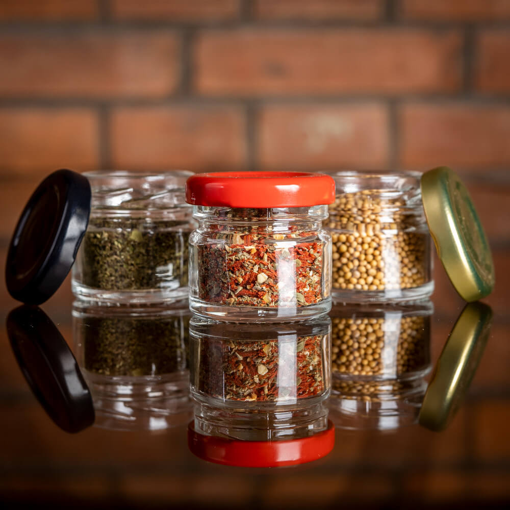 Recipient din sticlă cutie 30ml 4cm cu capac megamix.sk