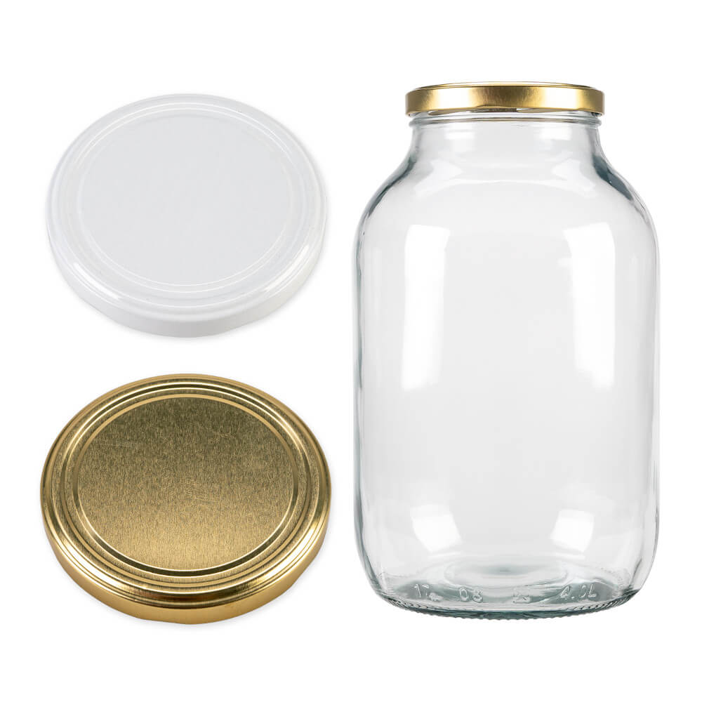 Recipient de sticlă cutie 4000ml 26cm cu capac megamix.sk