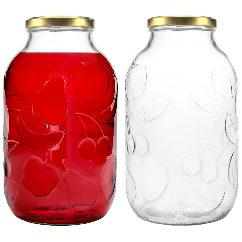 Recipient de sticlă doză 5000ml 17cm cu capac megamix.sk