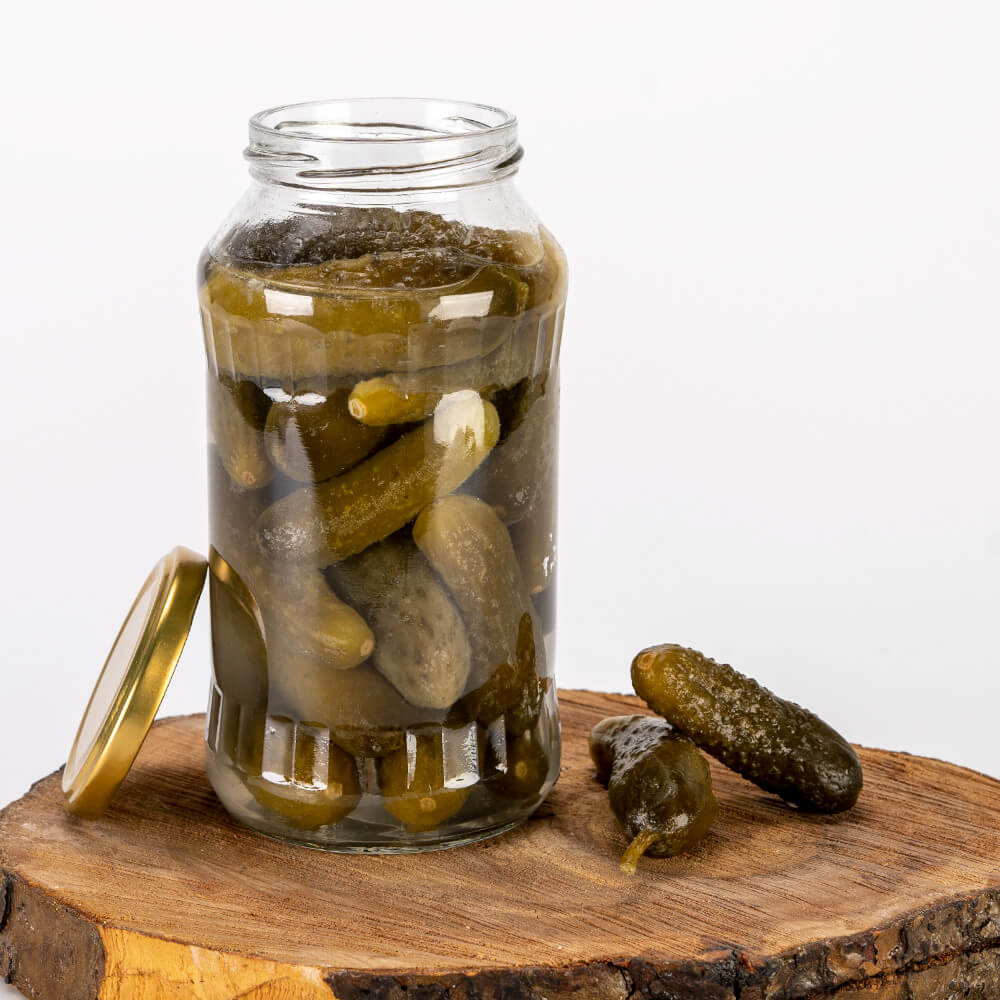 Recipient din sticlă doză 720ml 16cm cu capac megamix.sk