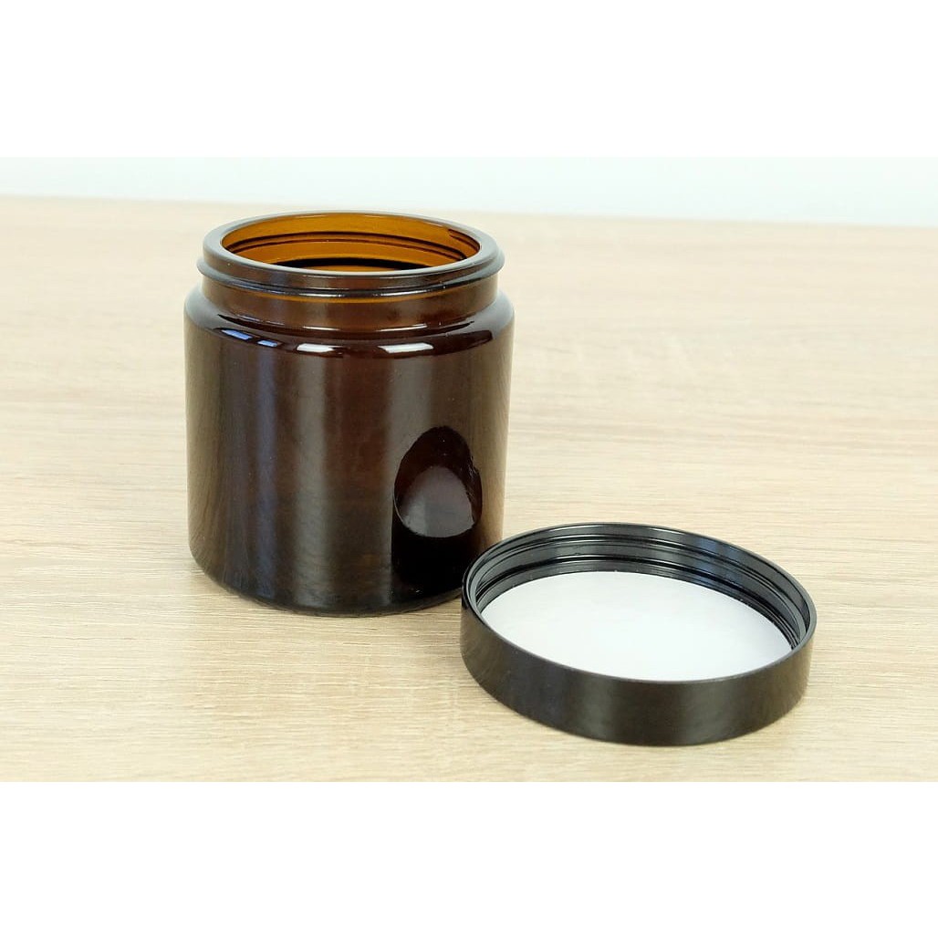 Recipient de sticlă maro 120 ml 63x62mm megamix.sk